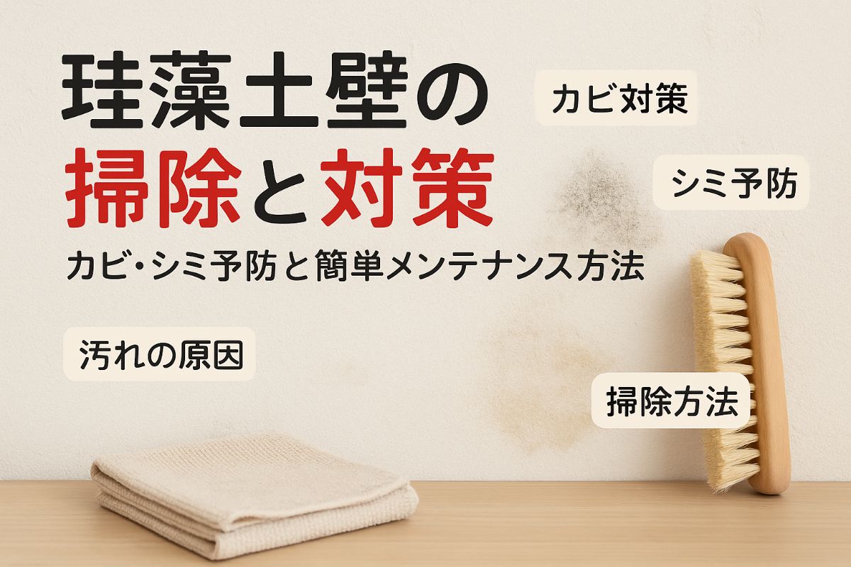 珪藻土の塗り壁の汚れの原因と掃除方法を徹底解説！カビやシミの対策と簡単メンテナンス術 | 株式会社アットパーシモン